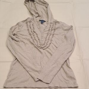 Tommy Hilfiger Light Tan Hooded Top